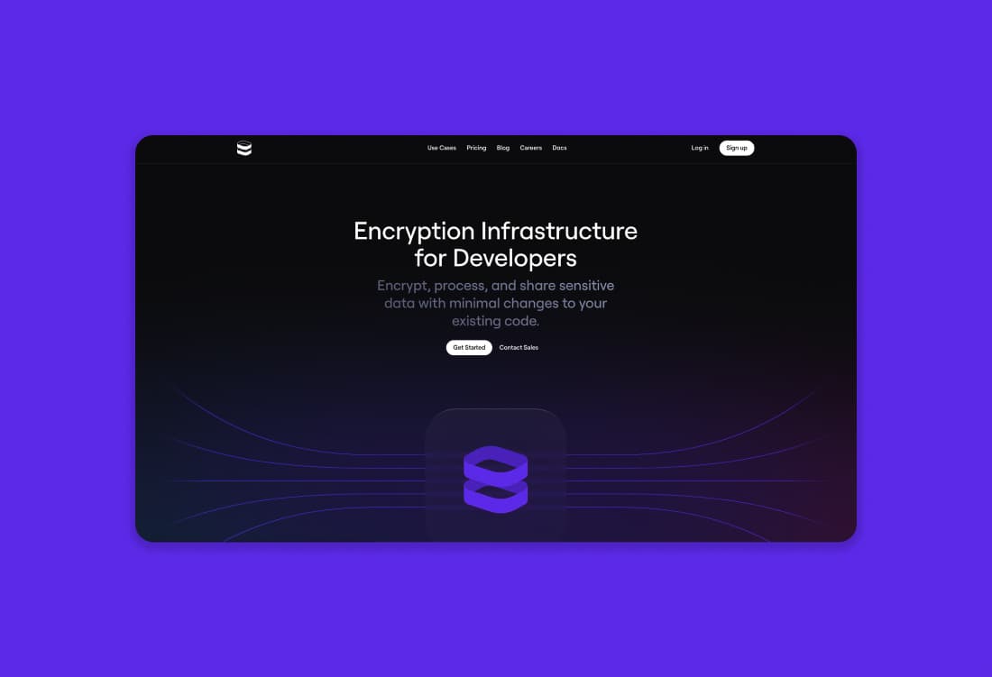 Screenshot from evervault.com website